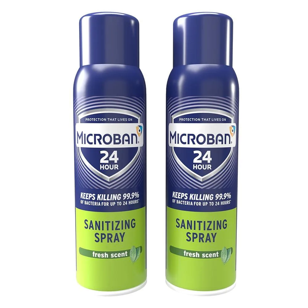 Two 15 oz spray bottles fresh scent sanitizing spray new condition