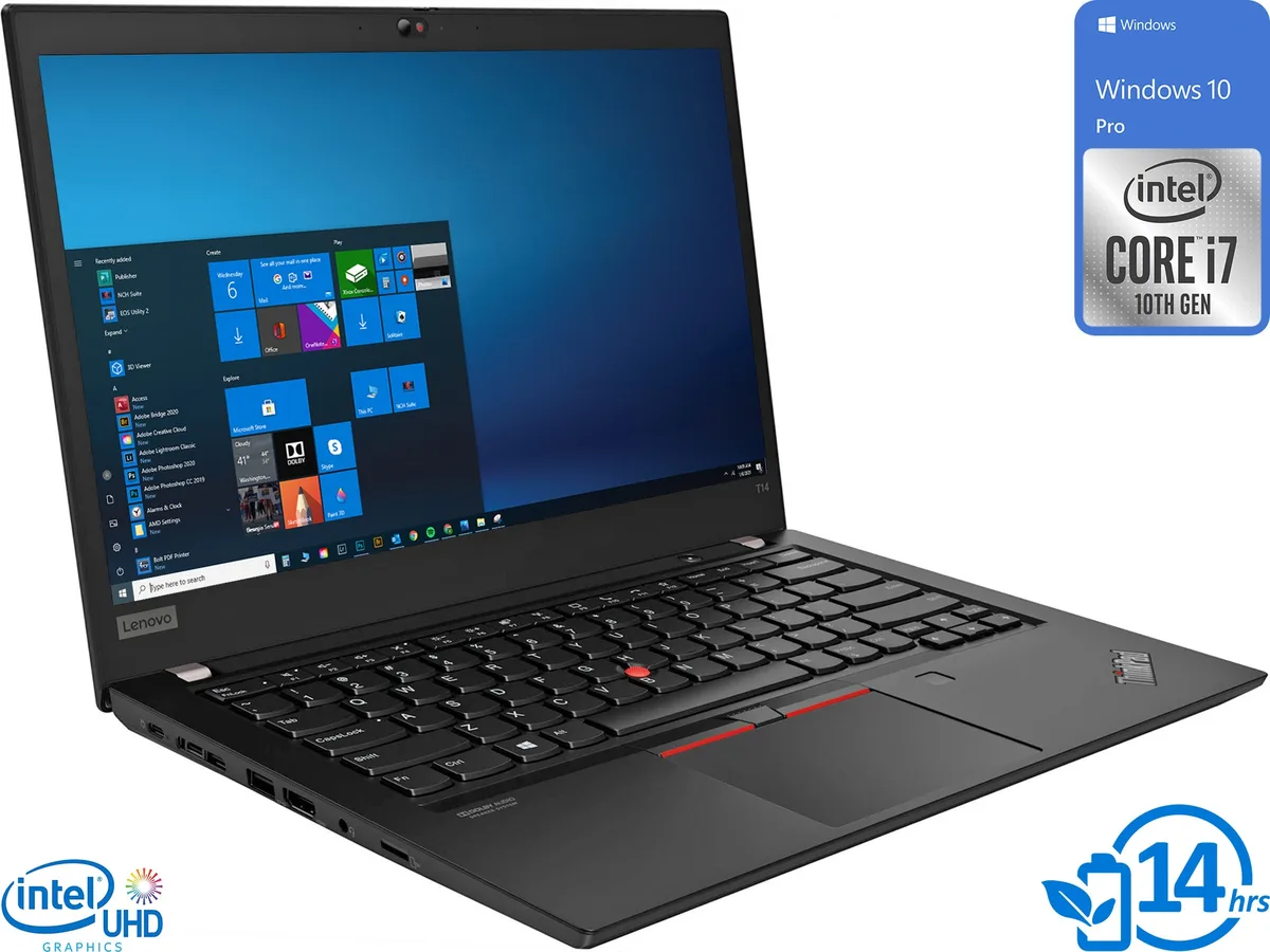 Lenovo Lenovo ThinkPad T14 laptop i7-10510U 16GB 128GB 14" FHD — product photo