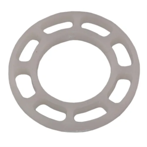 Small metal washer with central hole, silver finish
