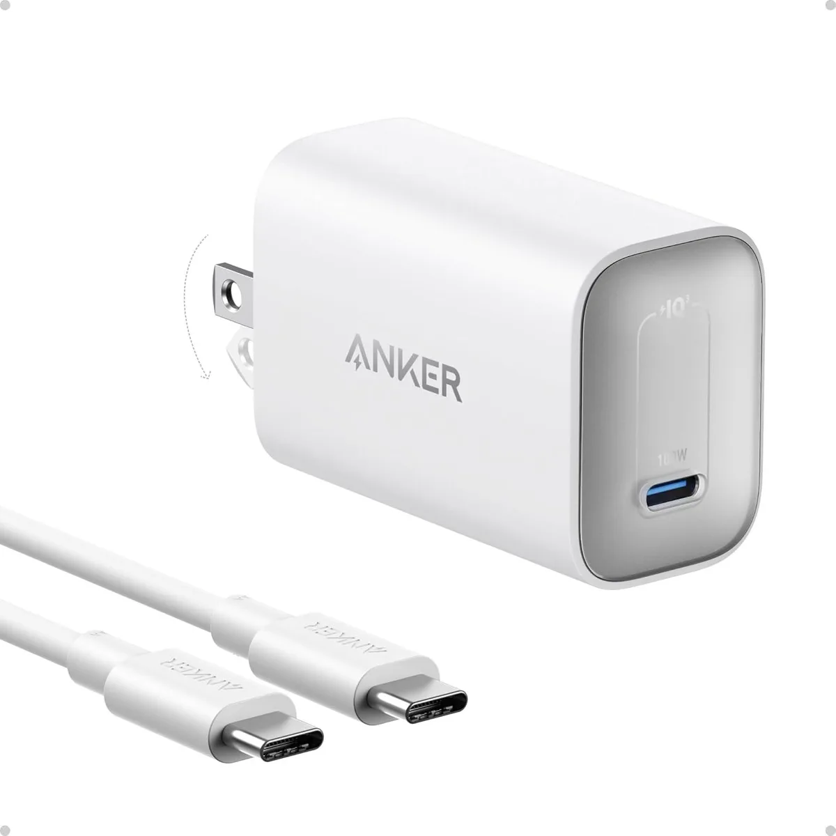 FORIDA FORIDA Nano Charger 100W Foldable AC Adapter with 6ft USB-C Cable — product photo
