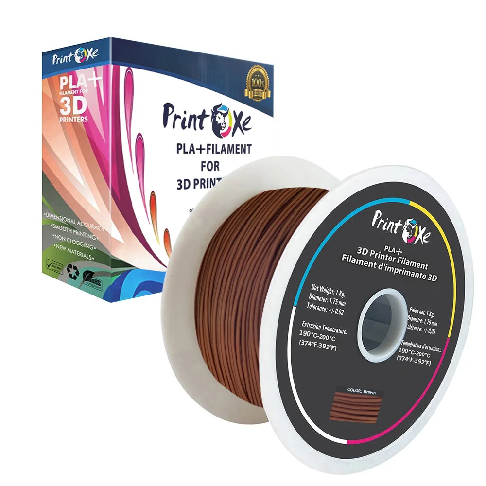 PrintOxe PrintOxe PLA+ Pro Brown Filament 1.75 mm 1 Kg ± .03 mm — product photo