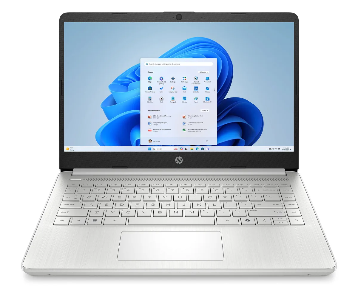 HP HP 14-dq6101ds 14.0" Touchscreen Laptop Intel Processor N150 4GB DDR4 128GB Moonlight Blue — product photo