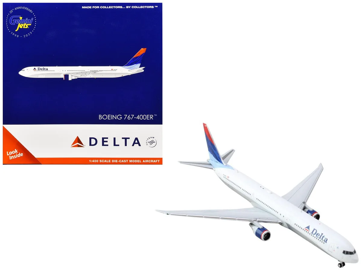 GeminiJets GeminiJets Boeing 767-400ER Delta Air Lines N829MH 1/400 hobby collectible — product photo