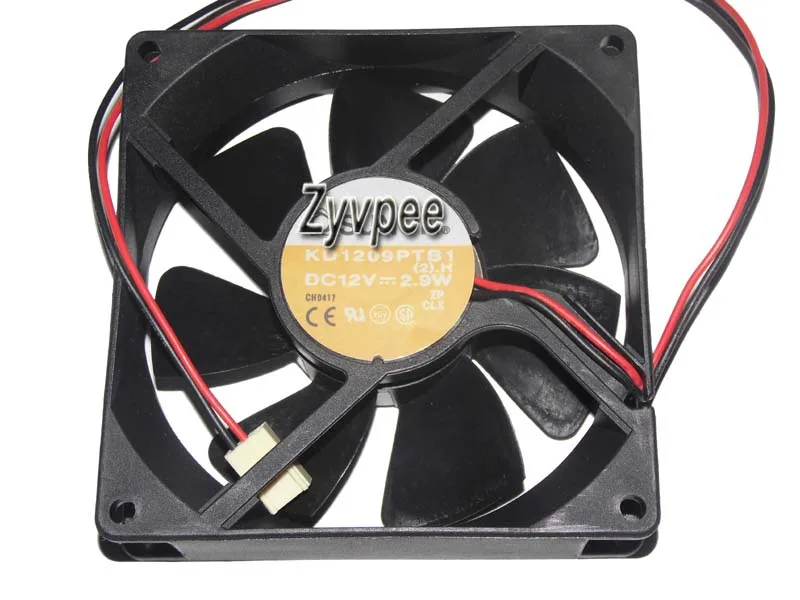 Zyvpee Zyvpee KD1209PTB1 90x25mm 12V 2.9W 2-Wire Case Fan — product photo
