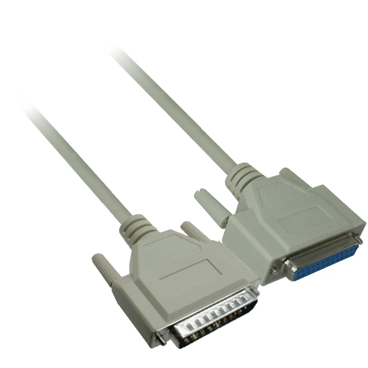 Electronix Express Electronix Express DB25 Male-Female Extension Cable 6 ft 28 AWG RS-232 Beige — product photo