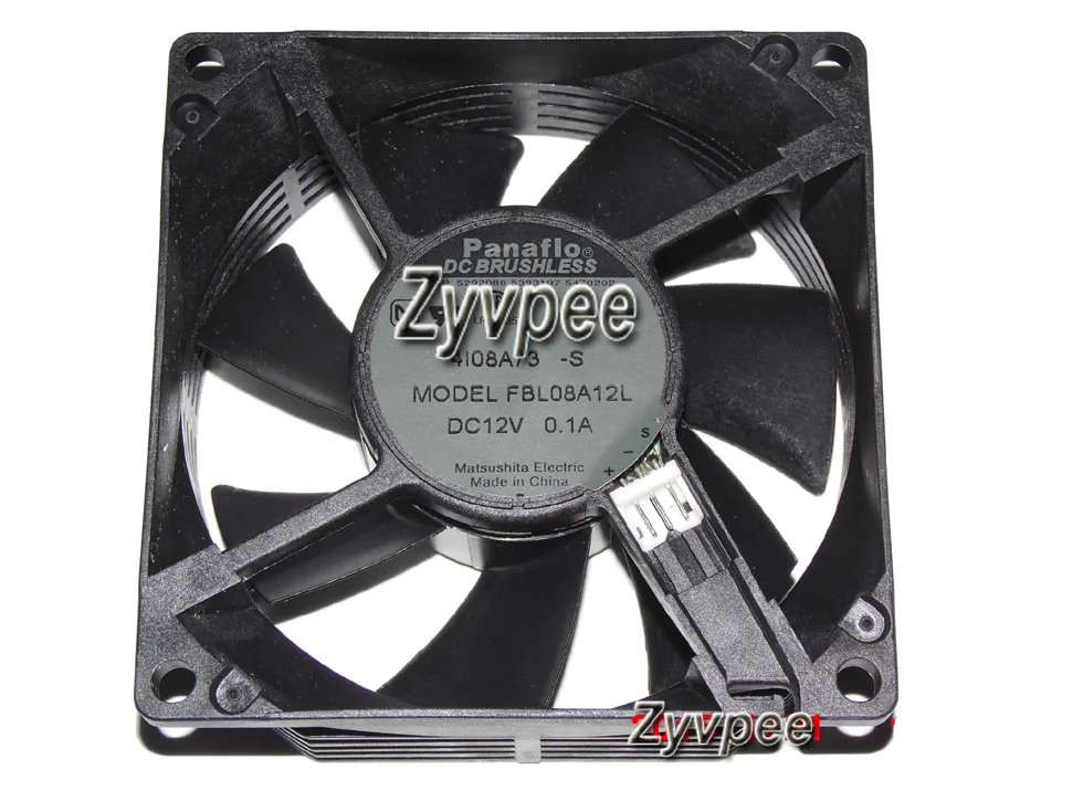 Zyvpee Zyvpee FBL08A12L 80mm 12V 0.1A ball bearing case fan — product photo