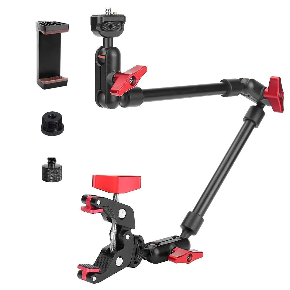  JEBUTU JBTUS-MS08 22" Magic Arm Phone Mount Clamp 2.3-3.5in — product photo