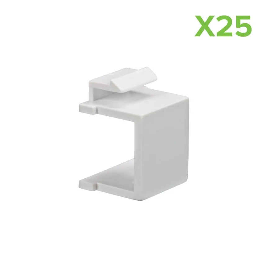 White rectangular keystone blanks in a 25 pack