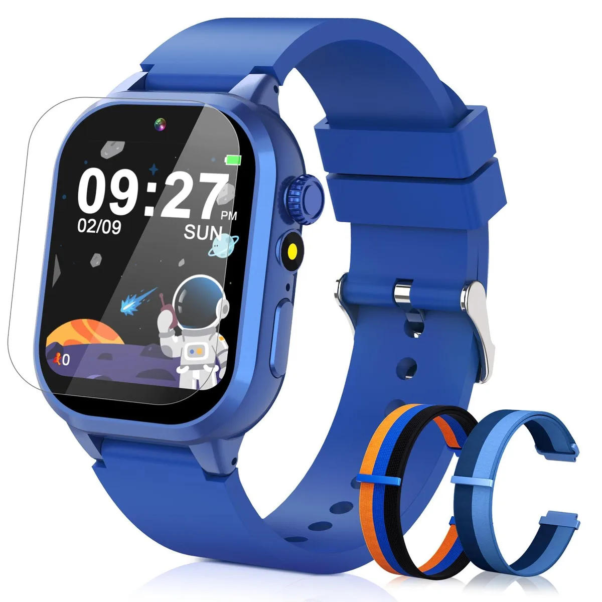  Dolwenqi S18 Smart Watch Blue 1.54 inch 40 Games 3 Bands — product photo