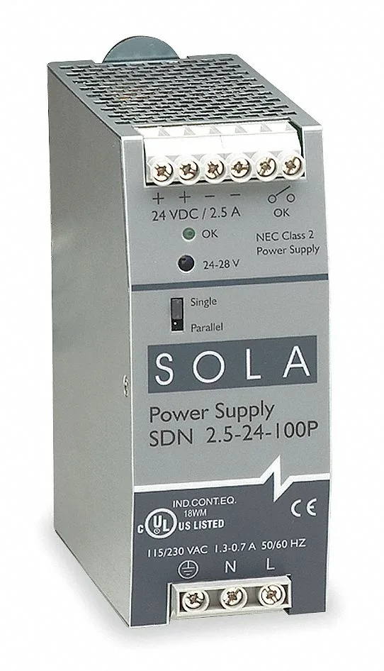 Sola/Hevi-Duty Sola/Hevi-Duty SDN 24V 2.5A 60W DIN Rail power supply — product photo
