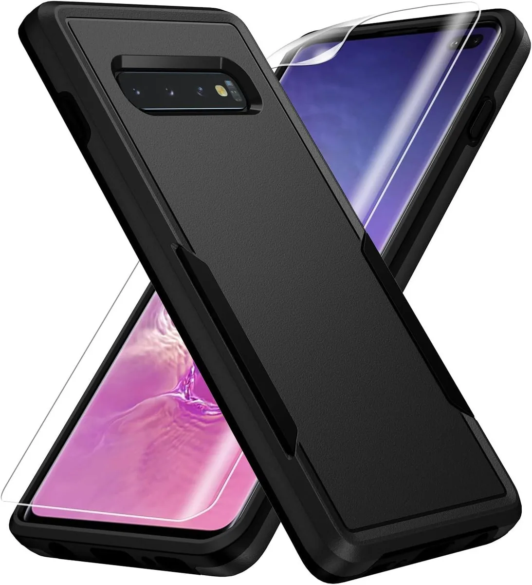 Transcend Transcend Galaxy S10 Plus 6.4 inch Case with Screen Protector Black — product photo