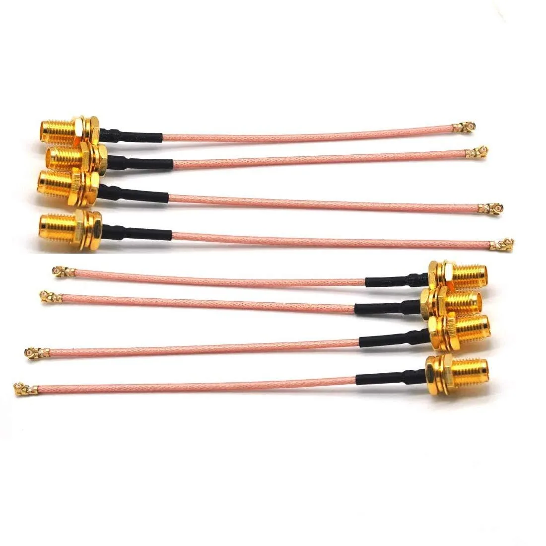 Vszerda Vszerda 8PCS 20CM U.FL to RP-SMA Female Pigtail Cable RG178 50 Ohm network antenna — product photo