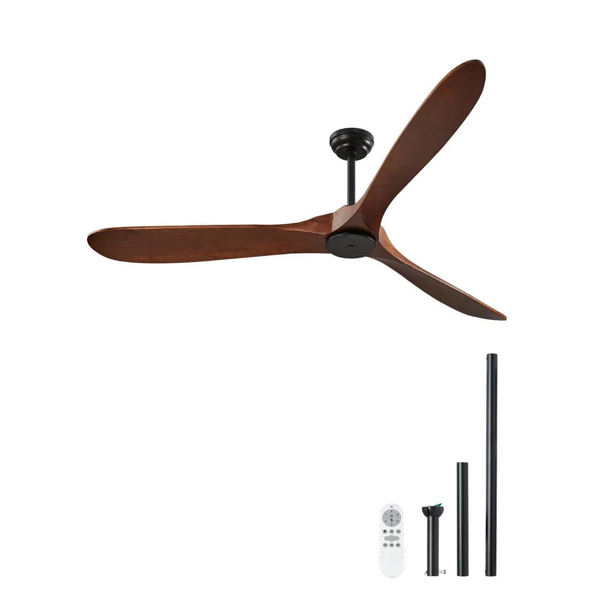VEVOR VEVOR FR25048NL 72" Walnut 3-Blade DC Ceiling Fan — product photo