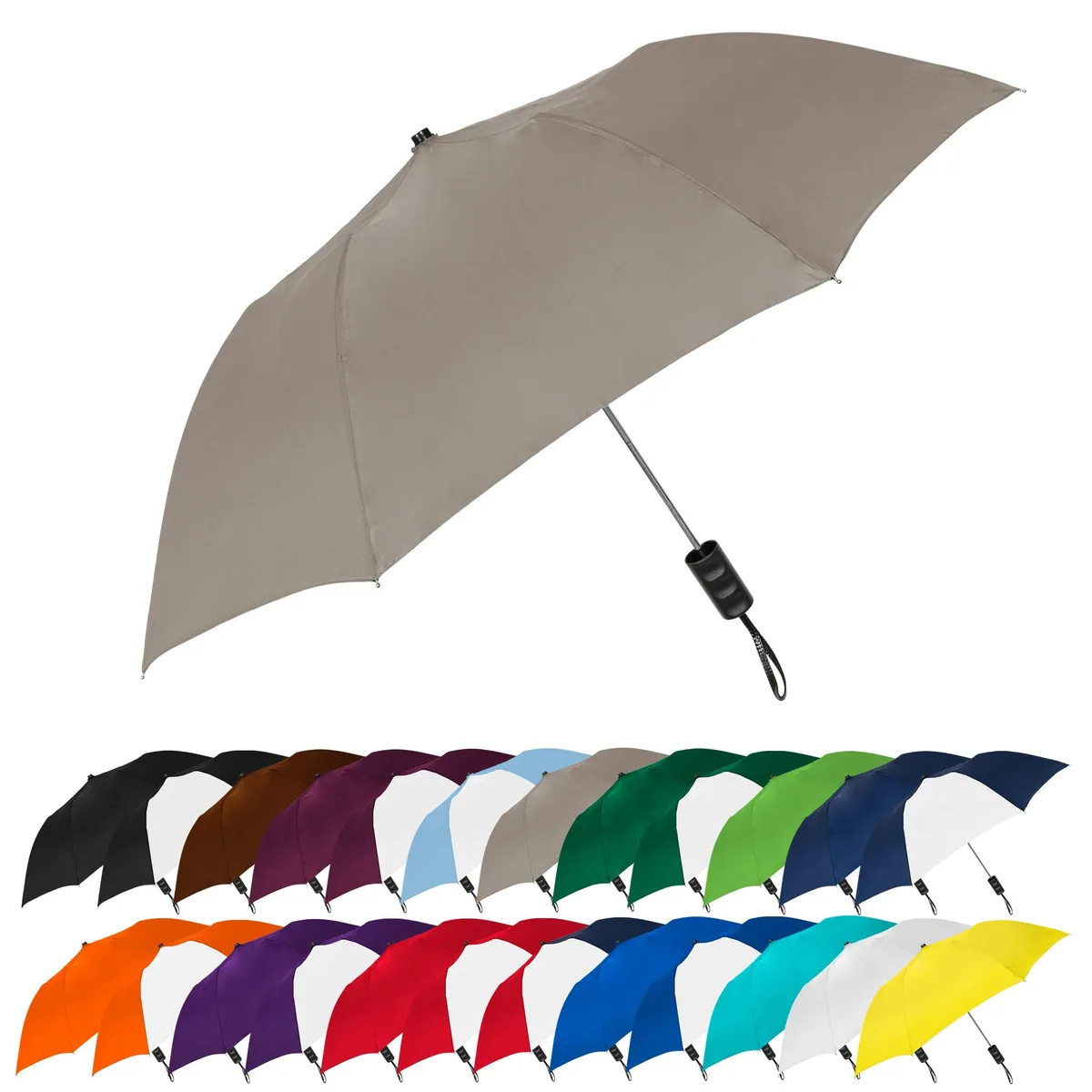  SB-1200-Gray 42" arc automatic open umbrella — product photo