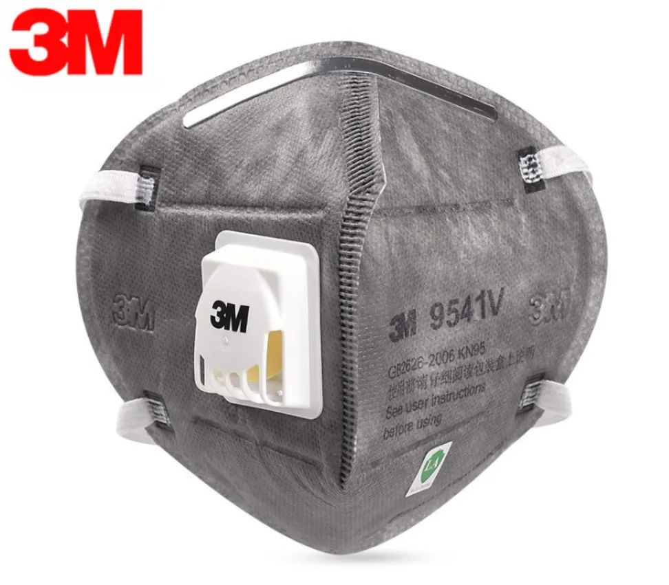 MINGYI MINGYI 9541V KN95 Activated Carbon Mask with Valve Gray 20 Pieces — product photo