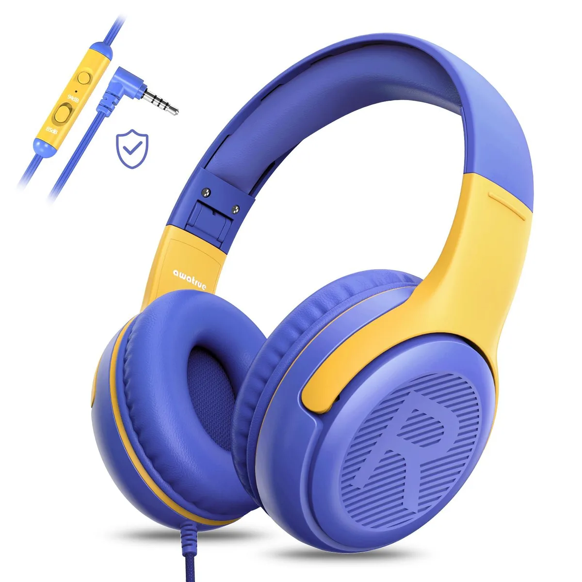 awatrue AT2 Kids Headphones Purple 40mm 3.5mm 85/94dB — product photo