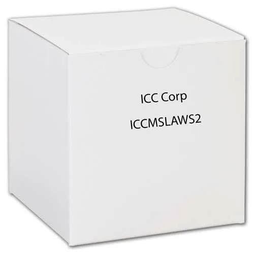 ICC ICC ICCMSLAWS2 Wall Support Kit 2 Pack 14GA CRS Black Powder Coat — product photo