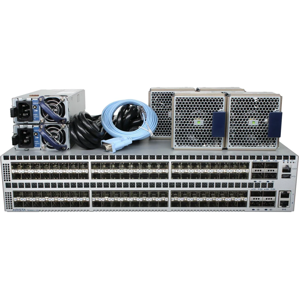 Arista Networks, Inc. Arista Networks, Inc. DCS-7050SX2-128-R 96x10GbE SFP+ 8x40GbE QSFP+ network switch — product photo