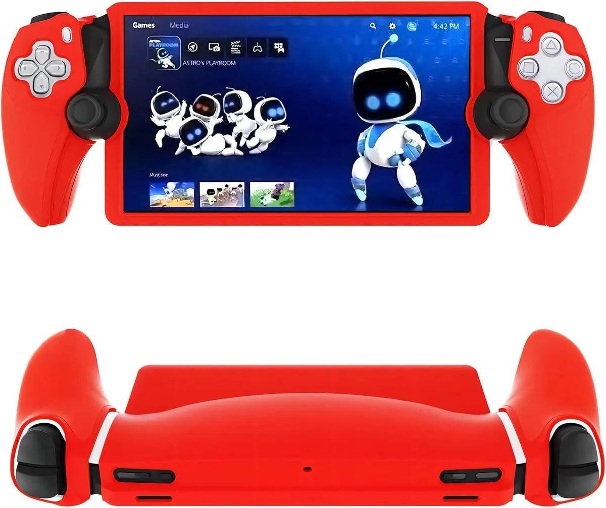 BONAEVER BONAEVER Silicone Protective Case for PS5 Portal Remote Player Red — product photo
