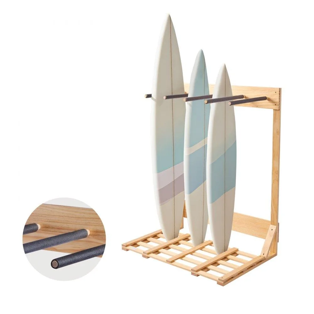 VEVOR VEVOR Vertical Surfboard Stand 4-Tier Pinewood 36×24×45.1 in — product photo