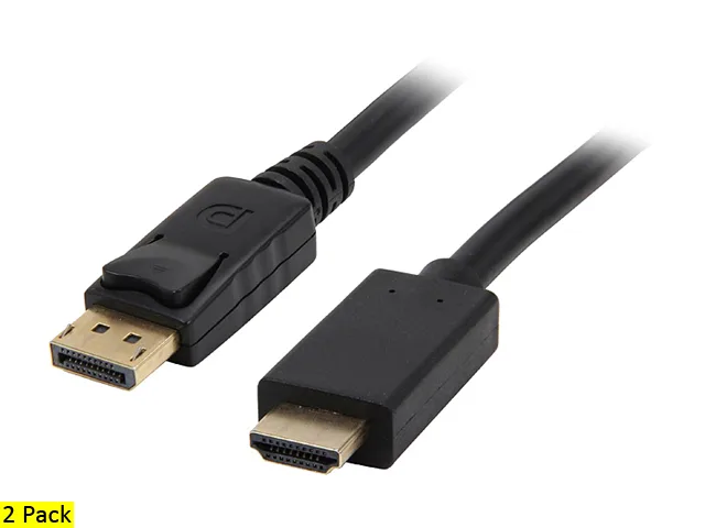 Nippon Labs Nippon Labs DP-HDMI-15-2P displayport cable 15 ft 2 pack — product photo