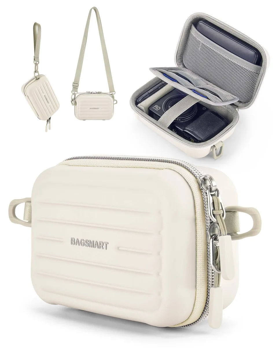  BAGSMART Digital Camera Case Beige 6.1 in x 4.1 in x 2.8 in — product photo