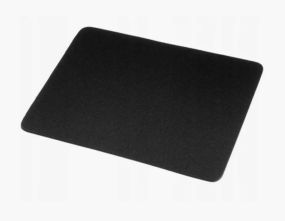  Generic Mouse Pad 9.5 x 7.8 in Black Faux Leather — product photo