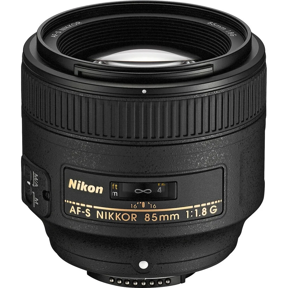 Nikon Inc Nikon Inc 2201 85mm f/1.8 AF-S G camera lens — product photo