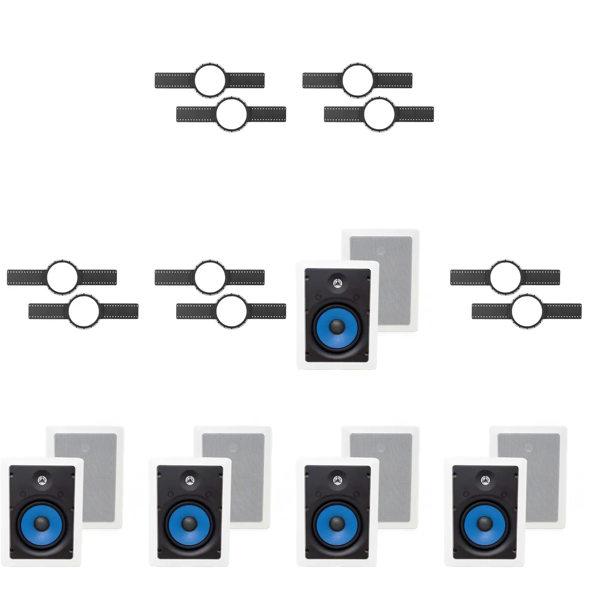 KLH KLH WK-6600 + Legrand MS3651 In-Wall Speaker Kit (5 pairs) — product photo