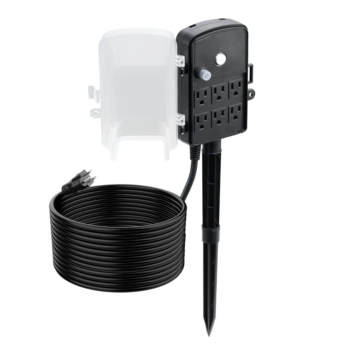 VEVOR VEVOR Outdoor Power Stake 25 ft 6 Outlet 15A 1875W — product photo