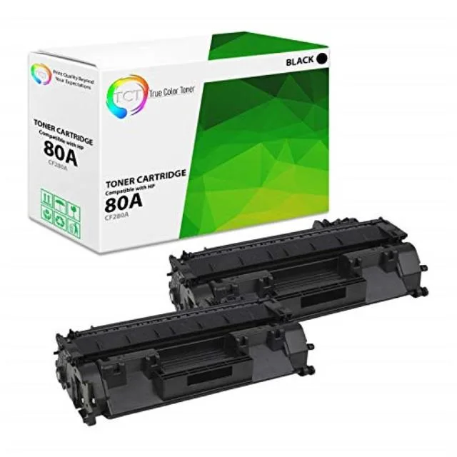 TCT TCT CF280A Black Toner Cartridge 2 Pack 2700 Pages — product photo