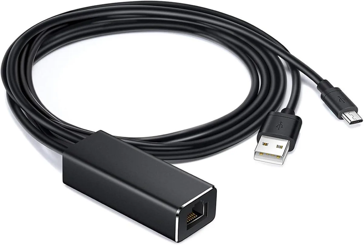 Vszerda Vszerda USB to RJ45 LAN Adapter with USB 2.0 Power Cord 10/100Mbps 50g — product photo