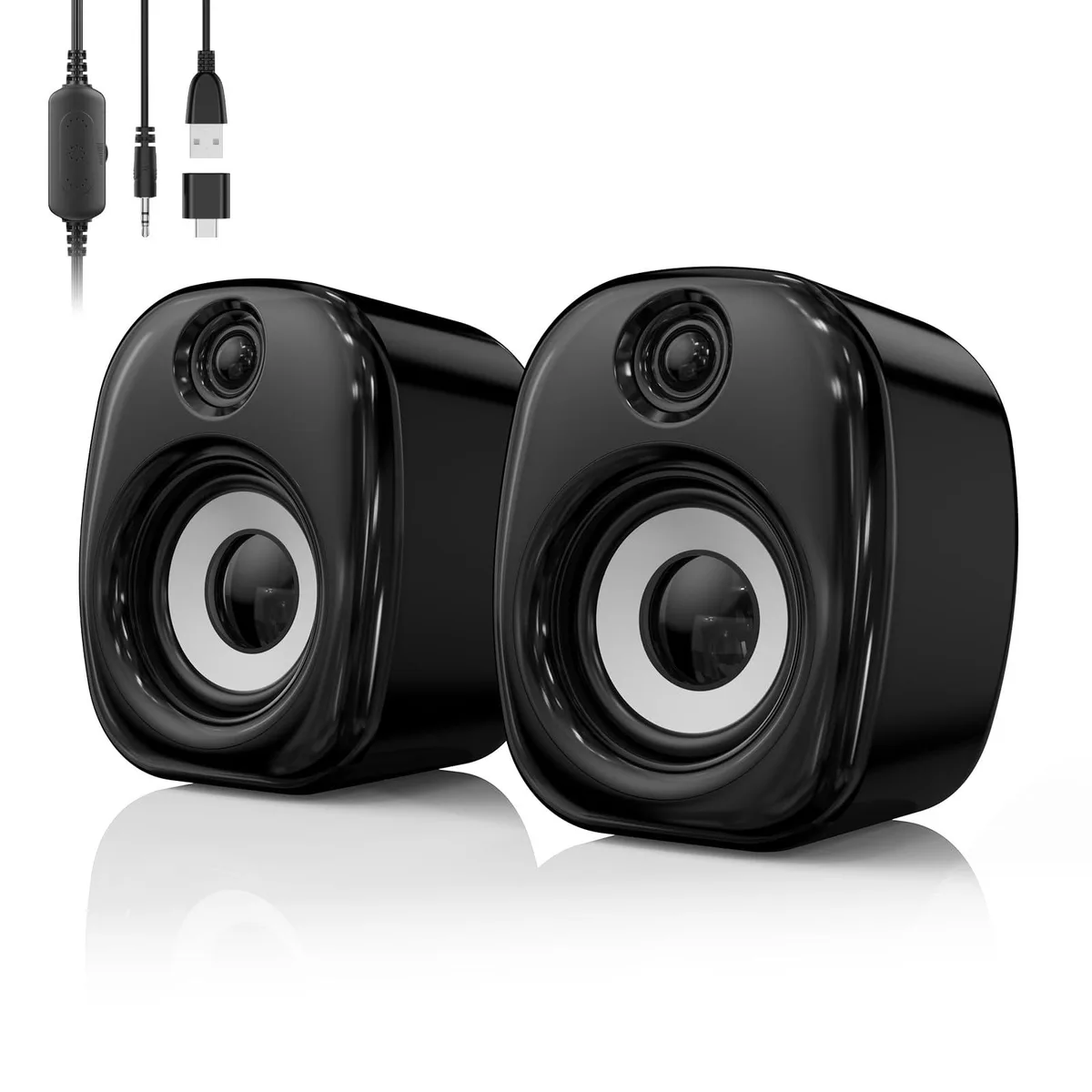  HPSWUW E-1075 2.0 speaker 10 watts Black — product photo