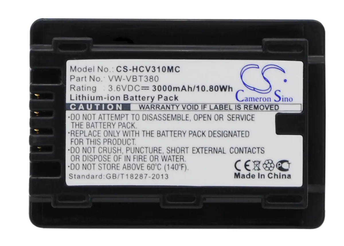 Cameron &amp; Co Cameron &amp; Co DS-CS-HCV310MC camera battery 3000mAh — product photo