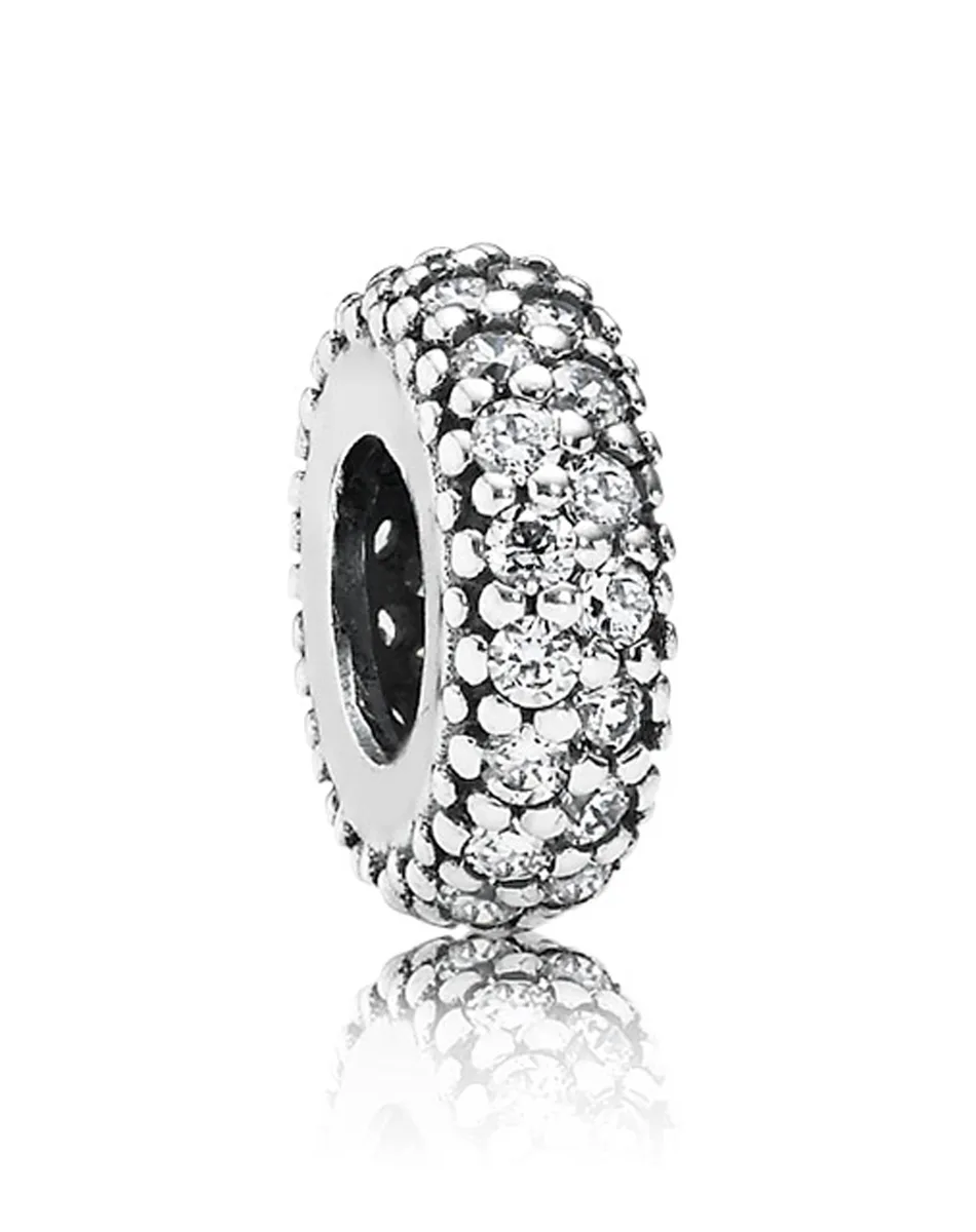 PANDORA PANDORA 791817PCZ sterling silver cubic zirconia charm spacer jewelry accessory — product photo