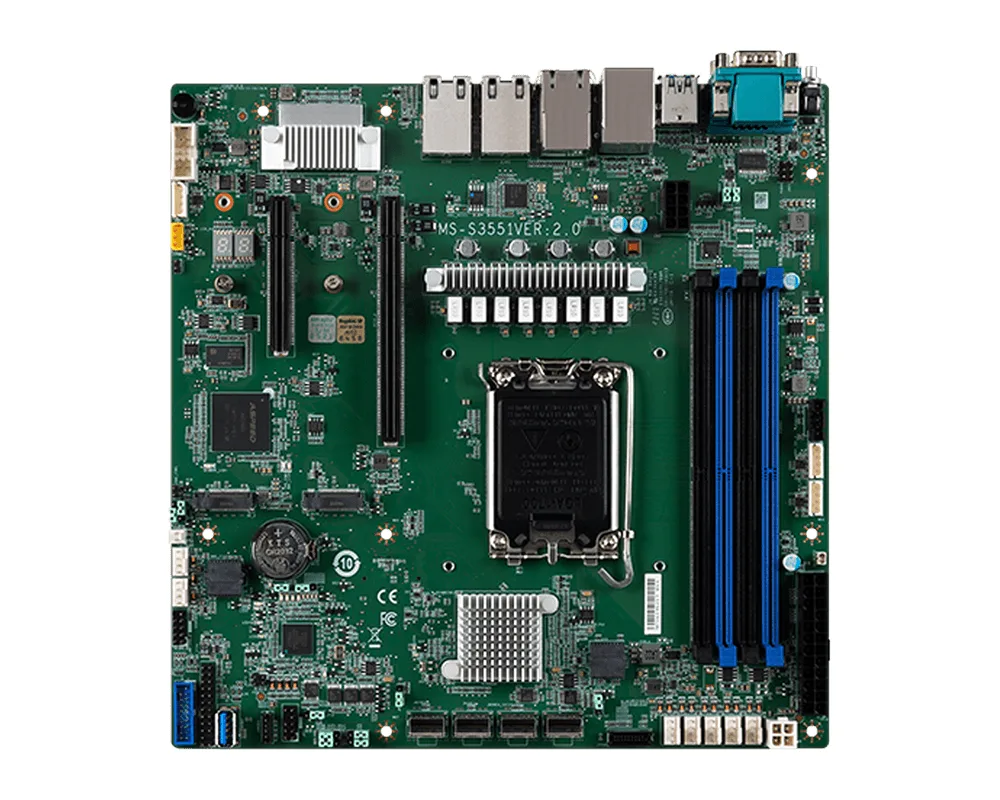 MSI MSI 919-S3551-001 D1500 uATX server motherboard LGA1700 Xeon E-2400 C266PCH — product photo