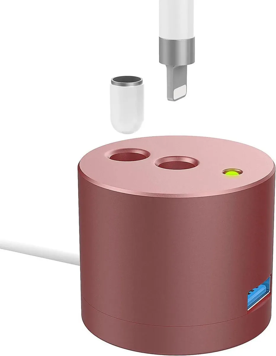 SMUGDESK SMUGDESK Apple Pencil Charging Stand Rose Pink 4.86 FT Cable — product photo