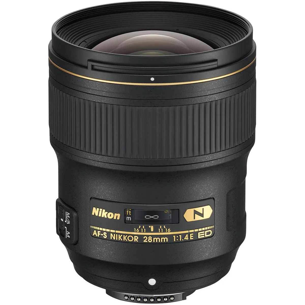 Nikon Inc Nikon Inc 20069 28mm f/1.4E ED AF-S Nikkor camera lens — product photo