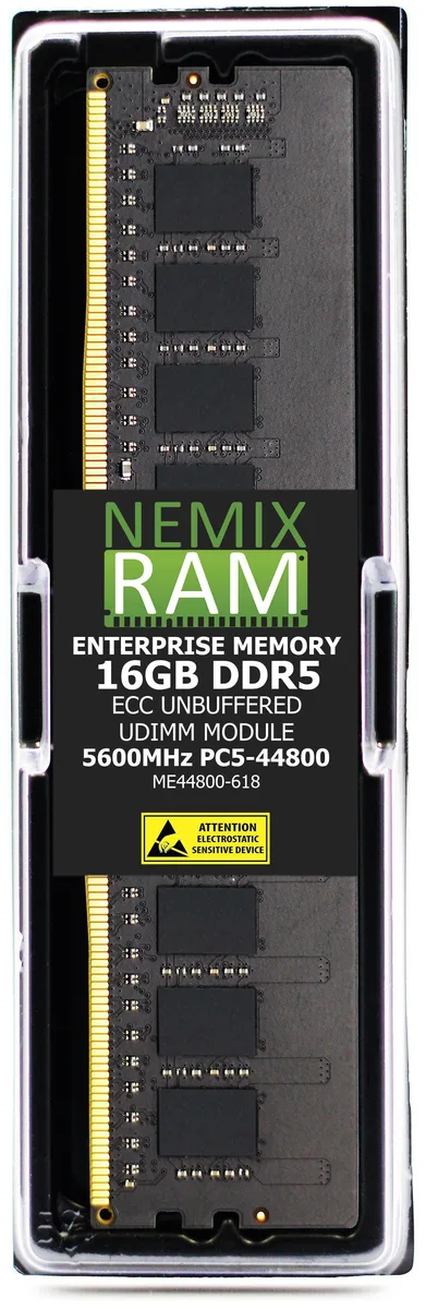 NEMIX RAM NEMIX RAM 16GB DDR5 5600MHz CL46 ECC UDIMM Supermicro X14SAZ-F memory upgrade — product photo