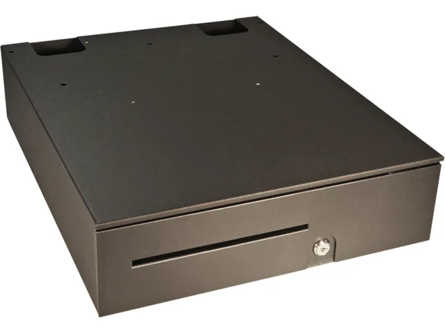 APG Cash Drawer APG Cash Drawer T320-BL1616-K1 16" x 16" 320 MultiPRO Black K1/A1 Lock — product photo