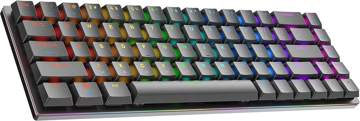 TUKO TUKO G65 Guardian 65% Aluminium Hot-Swap Mechanical Gaming Keyboard 68 Keys Black Gateron Low Profile Blue — product photo