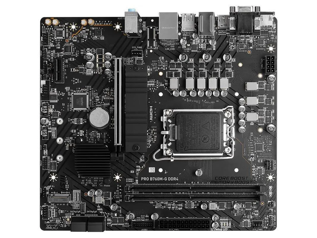 MSI MSI PRO B760M-G DDR4 Intel motherboard — product photo
