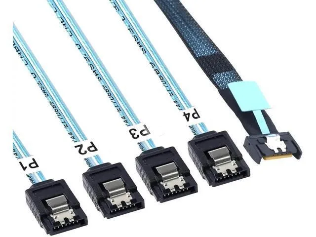 Fervit Fervit SlimSAS 8654 MCIO 4i 38Pin to 4×SATA Cable 39.37 Inches — product photo