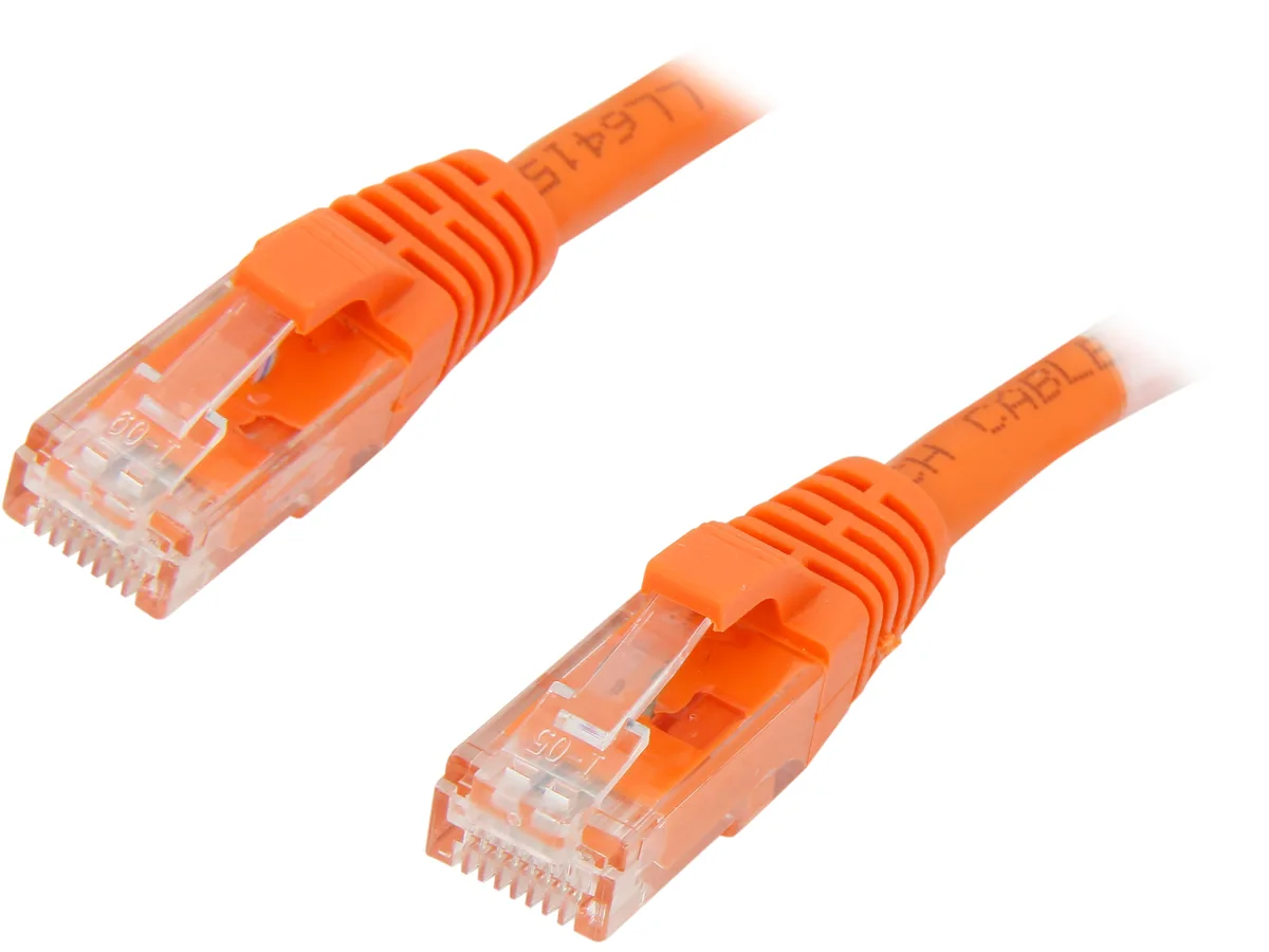 Cables To Go Cables To Go 27813 Cat6 network ethernet cable Orange 10 ft — product photo
