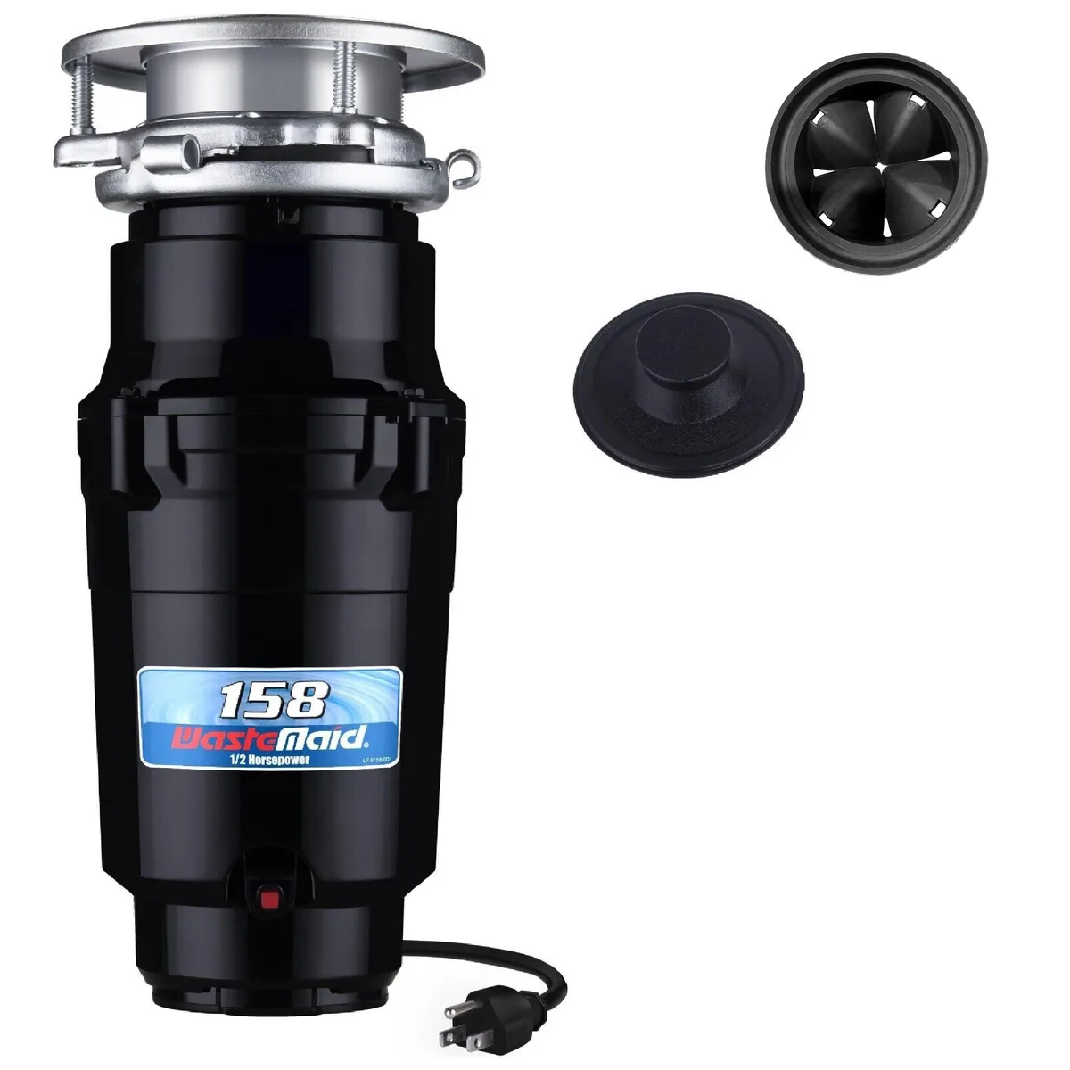 Waste Maid 158 1/2 HP Garbage Disposer Black — product photo