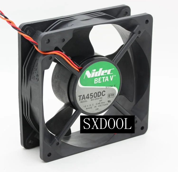 SXDOOL SXDOOL TA450DC 120 mm 38 mm 2 Ball 3250 RPM 112 CFM 48.4 dBA case fan — product photo