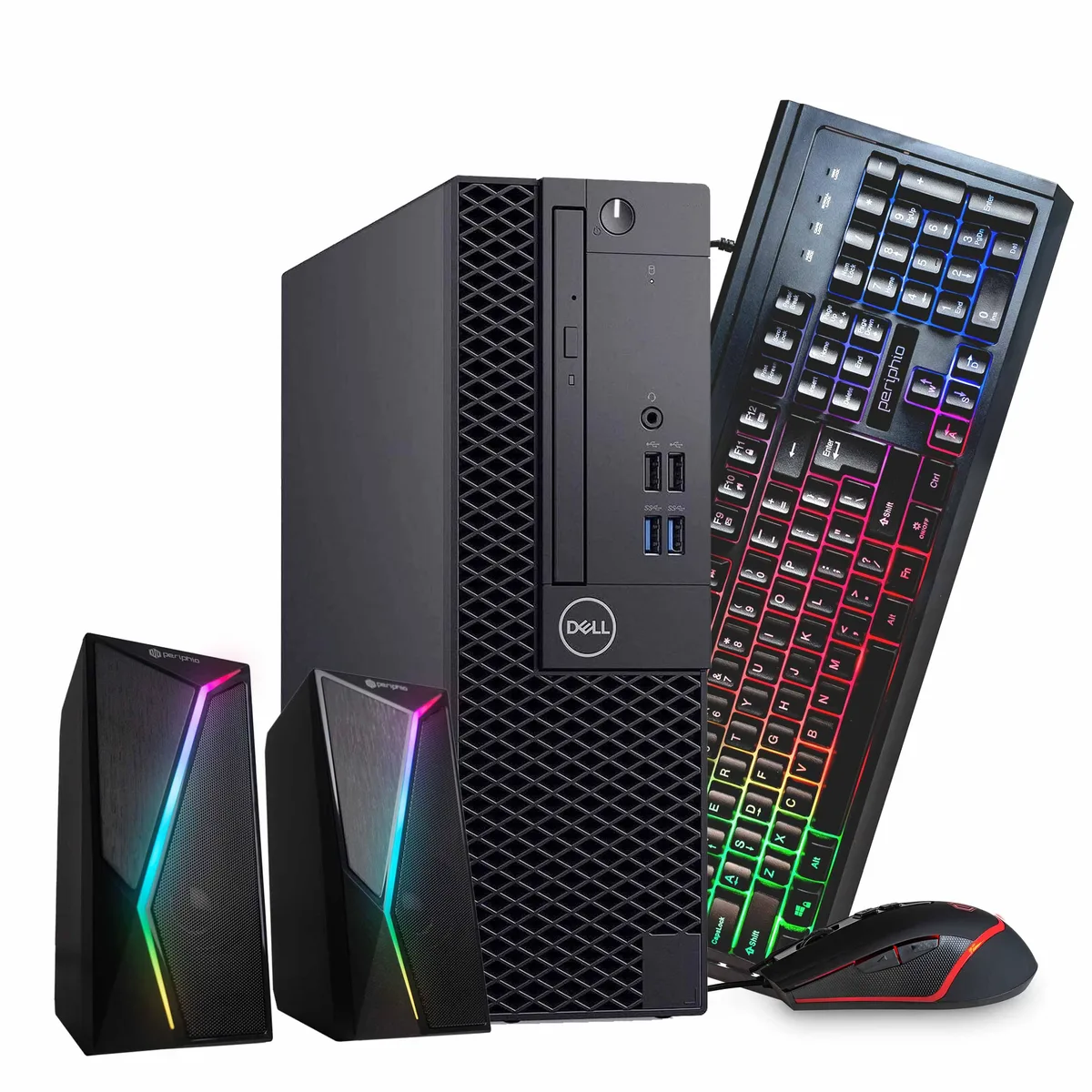 DELL Dell OptiPlex 3070 desktop PC i5-9500 32GB DDR4 2TB SSD Windows 11 Pro Quadro P620 RGB speaker — product photo