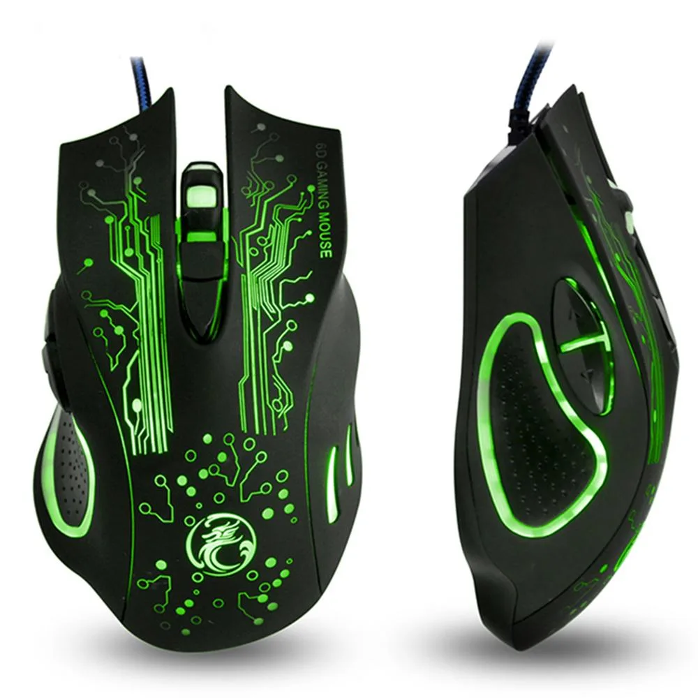 AUTYUE AUTYUE Gaming Mouse Wired USB 2400 DPI 6 Button Black — product photo