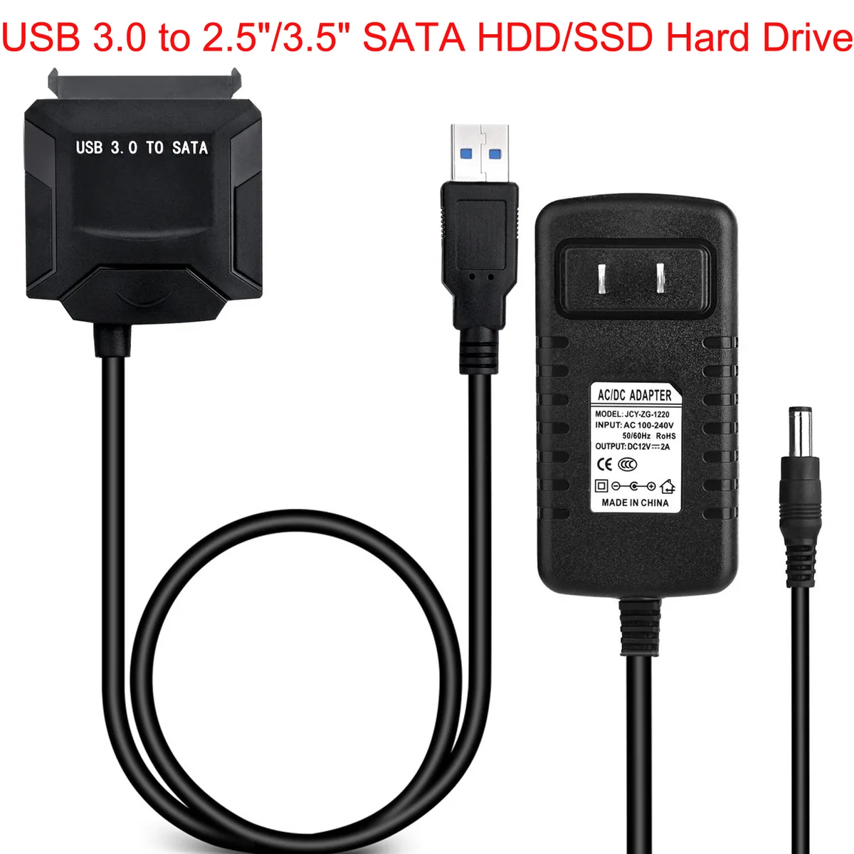 Jansicotek Jansicotek SATA to USB 3.0 Adapter 45 cm Black — product photo