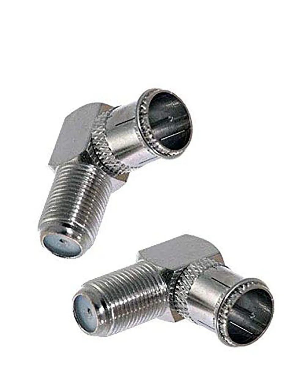 iMBAPrice iMBAPrice Pack of 2 Right Angle F Male to F Female Adapter — product photo